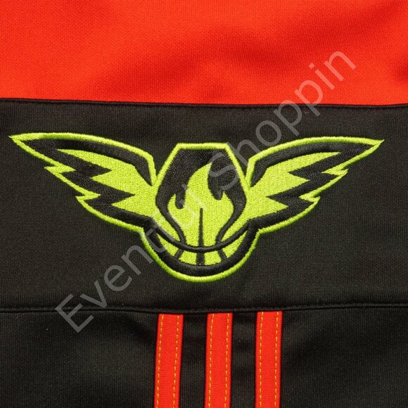 Adidas Atlanta Hawks Jacket Mens M Black Member Club Exclusive Full Zip - Picture 7 of 10